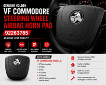 Genuine Holden VF Commodore Steering Wheel Airbag Horn Pad 92263785