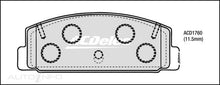 ACDelco ACD1760 Rear Brake Pads Mazda 6 GG GH GJ Premacy CP