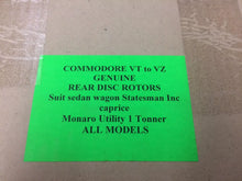 Genuine Holden VT-VX-VY-VZ-WH-WK-WL" Pair of rear Brake Rotors " V6 & V8