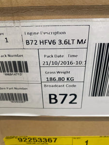 Holden VF WN Commodore New Service Engine Assembly  LFX 3.6L 2013-2017