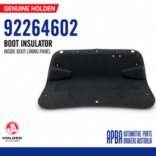 Genuine Holden VF Commodore Boot Compartment Insulator Panel With Clips 92264602