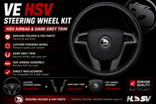 Genuine Holden VE WM Leather Steering Wheel HSV Airbag Dark Grey Trim Kit