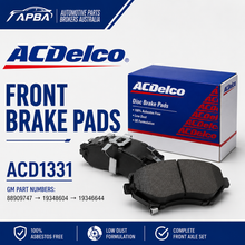 Holden Commodore VT VX VY VZ Front Brake Pads ACDelco ACD1331 WH WK WL Monaro