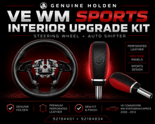 Genuine Holden VE WM SSV Leather Wheel & Red Panel Shifter Kit
