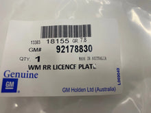Genuine GM Statesman & Caprice WM  Rear Number Plate Housing Assembly