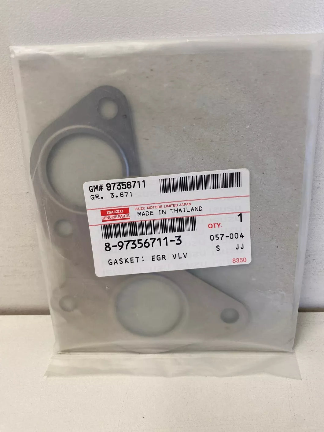 Genuine Holden Colorado Isuzu DMAX 4JJ1 3.0 Litre EGR Valve Gasket