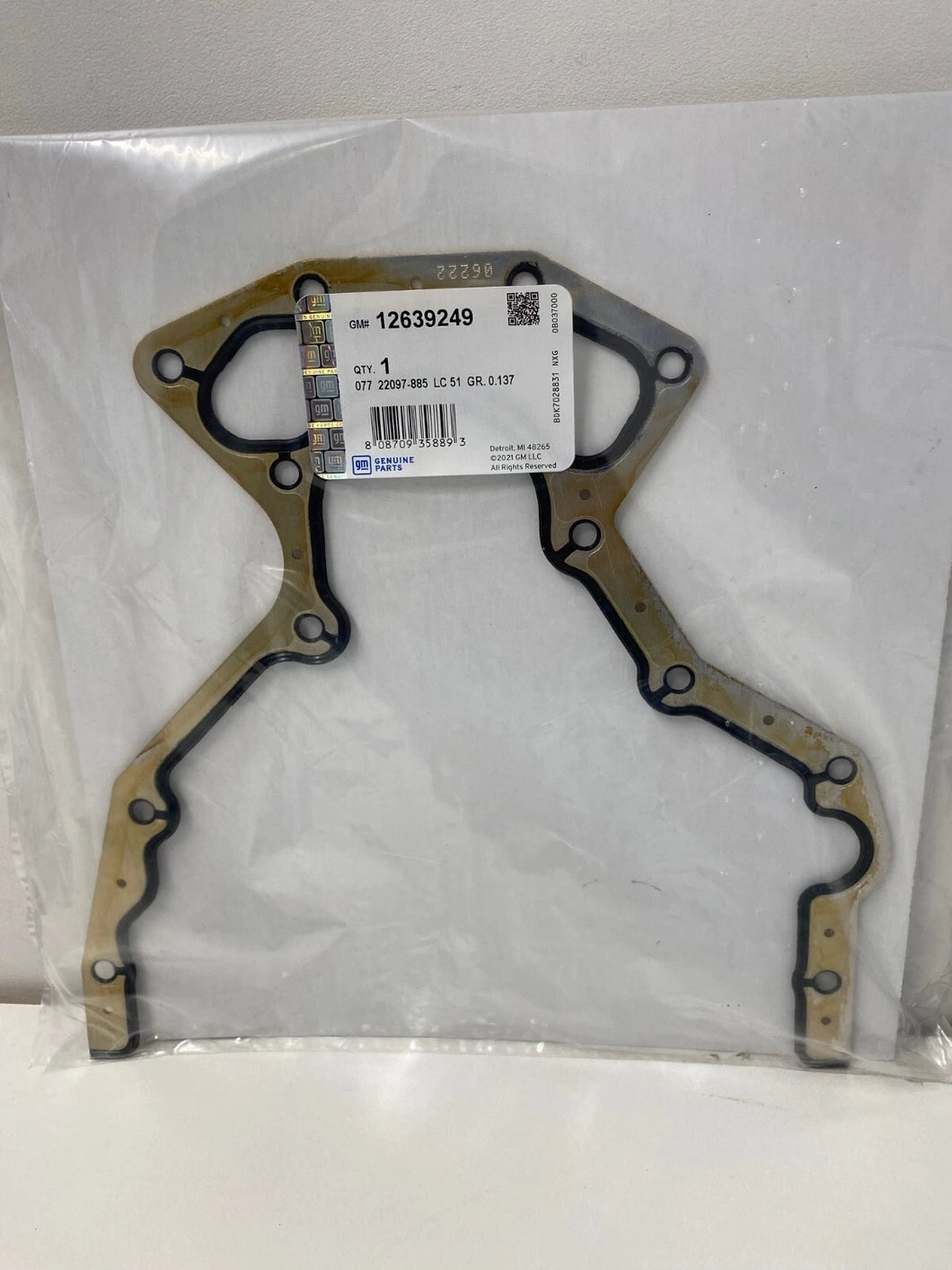 Holden Commodore V8 Rear Main Plate Gasket 1997-2017 Genuine PN 12639249