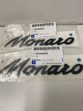 Holden Genuine V2-VY 2002-2004 Monaro 14 Panel  Monaro Badge Pair  92169825