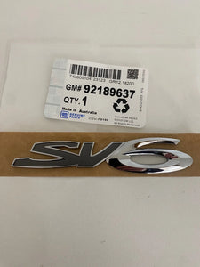 Holden Genuine VE -VF Sedan-Wagon- Ute SV6 Badge
