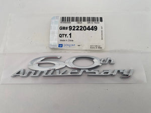 Holden Genuine VE Commodore Sedan-Wagon- Ute 60th Anniversary Badge