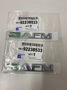 Holden Genuine VE WM 2007-2010 " Pair of Front Guard AFM Emblems "