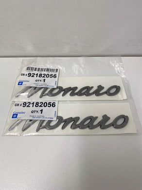 Holden Genuine VZ 2004-2006 Monaro 14 Panel  Monaro Badge Pair  92182056