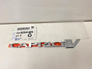 Holden Genuine WM S2 WN S1 " CapriceV Emblem on Boot Lid "