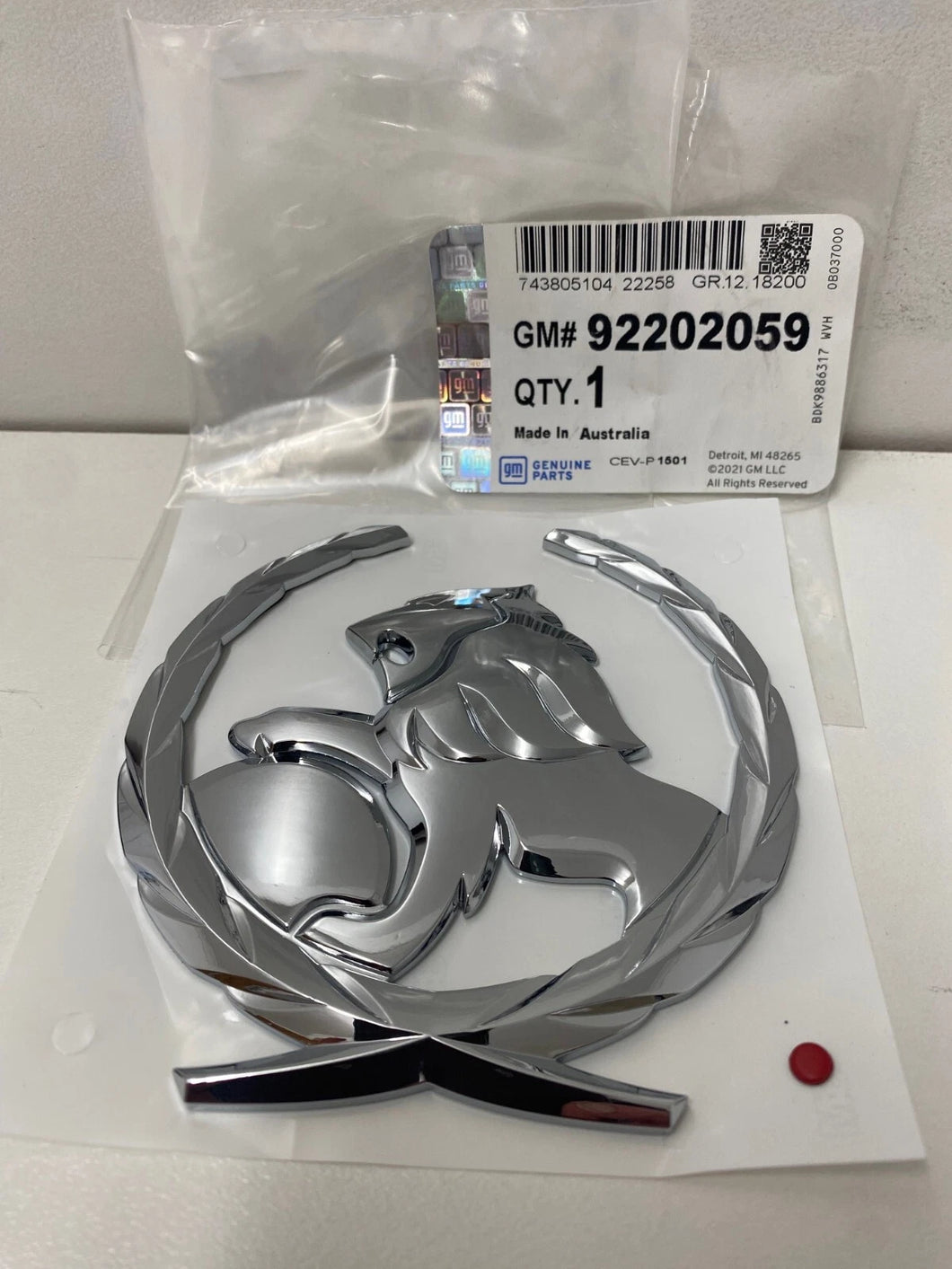 Holden Genuine WM WN Statesman Caprice Boot Lion Emblem