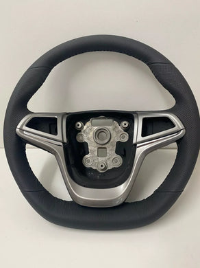 Holden VF Comm SSV-GTS Black Leather Steering Wheel & Graphite Silver Trims