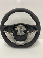 Holden VF Comm SSV-GTS Black Leather  Steering Wheel & Silver Trim Cover