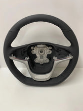 Holden VF Comm SSV-GTS Black Leather  Steering Wheel & Silver Trim Cover