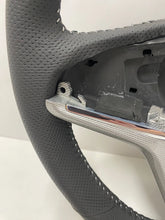 Holden VF Comm SSV-GTS Black Leather  Steering Wheel & Silver Trim Cover