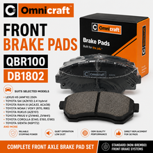 Omnicraft Front Brake Pads Toyota Corolla RAV4 Prius Lexus DB1802