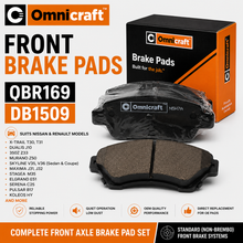 Omnicraft Front Brake Pads Nissan X-Trail Dualis 350Z Murano DB1509