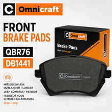 Omnicraft Front Brake Pads Mitsubishi ASX Outlander QBR76 DB1441