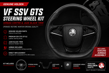 Genuine Holden VF SSV GTS Steering Wheel Kit Commodore Airbag Jade Black Trim