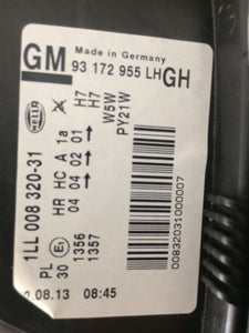 Holden ZC Vectra CDXI Left Headlamp Assembly Genuine