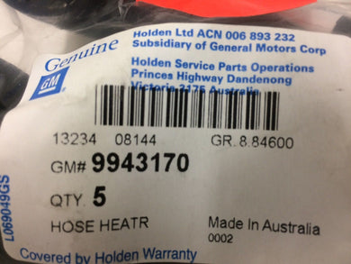 Holden Genuine VB-VC-VH-VK Heater by pass hose 6 Cylinder Engines