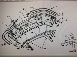 VQ Statesman/Caprice Genuine Front Bumper " RH End Cap "