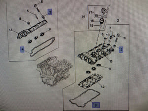 Genuine Holden Commodore VE WM V6 Petrol LEO LY7 LW2 " Engine Upper Gasket Set"