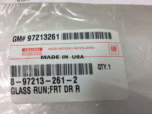 New Genuine Holden Frontera  1999-2002 " Front Right Door Glass Run Channel "