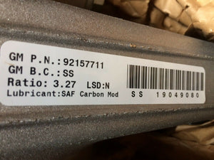 Commodore VE-VF Genuine V8 L77-LS3  NON-LSD Differential 3.27 Ratio