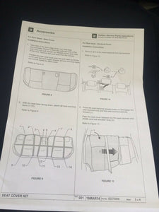HOLDEN CRUZE JG-JH NEOPRENE SEAT COVER  REAR SET GENUINE 92273954