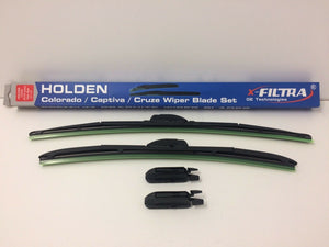 Wiper Blades RC RG Holden Colorado Premium Graphite Wiper Blade Pair