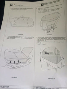HOLDEN CRUZE JG-JH NEOPRENE SEAT COVER  REAR SET GENUINE 92273954