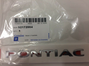 GTO Pontiac 2004-2006 Genuine Boot Lid " Pontiac Badge "