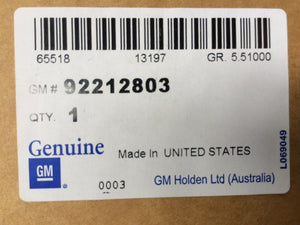 Commodore VE-VF Genuine V8 L77-LS3  NON-LSD Differential 2.92 Ratio